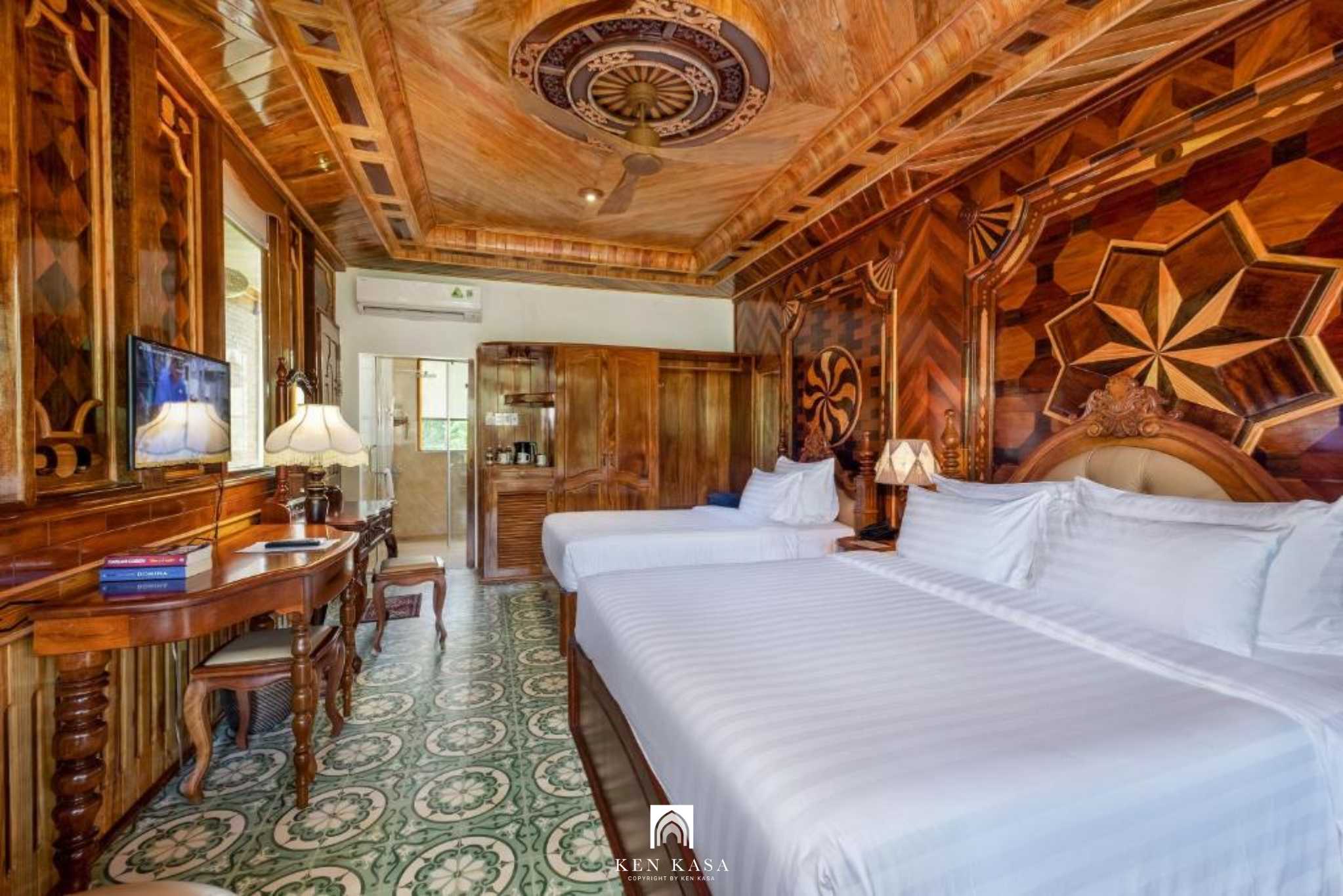 Kh&ocirc;ng gian c&aacute;c ph&ograve;ng tại Coco Palm Beach Resort & Spa